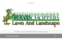 Tablet Screenshot of grasschopperslawnandlandscape.com
